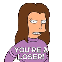 Youre A Loser Michelle Sticker - Youre A Loser Michelle Futurama Stickers