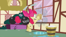 my little pony my little pony friendship is magic apple bloom the cutie pox cleaning