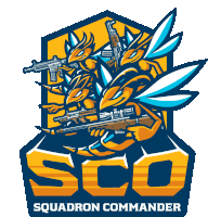 Team Sco Squad Commander Sticker - Team Sco Squad Commander Guns Stickers