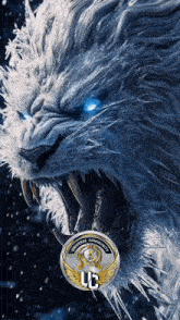 a picture of a lion with the word universe community on it
