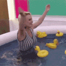 ana maria braga pool pool party swimming ducklings