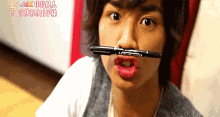 Pen Mustache - Kento Nakajima GIF - Kento Nakajima Mustache Pen GIFs