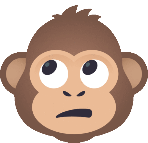 Side Eye Monkey Sticker