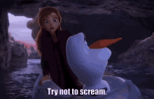 Frozen2 Try Not To Scream GIF - Frozen2 Try Not To Scream Princess Anna GIFs