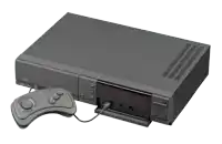 a philips video game system with a controller attached to it