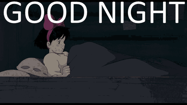 Goodnight Sleepy GIF - Goodnight Sleepy Kikis Delivery Service GIFs