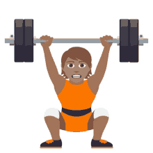 weightlifting joypixels lifting weights exercise training