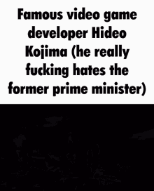 Shinzo Abe Hideo Kojima GIF - Shinzo Abe Hideo Kojima Hatred GIFs