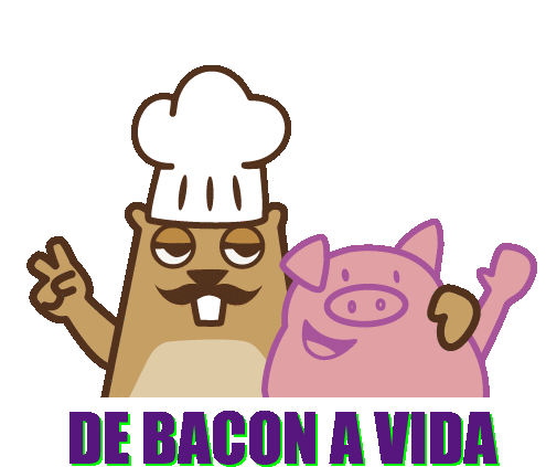 Bacon A Vida Marmotex Sticker - Bacon A Vida Marmotex La Comida Nos Une Stickers