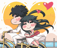couple biking
