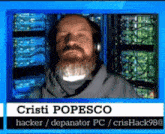 a man with a beard wearing headphones is named cristi popesco