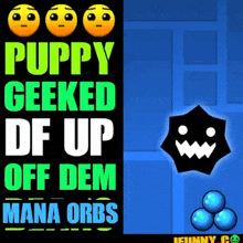Puppy Geeked Df Up On Dem Mana Orbs Geometry Dash GIF - Puppy Geeked Df Up On Dem Mana Orbs Geometry Dash The Cursed Thorn GIFs