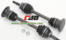 a pair of drive shafts from www.cbbmachine.com are shown