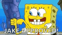 Approved Jake Approved GIF - Approved Jake Approved Sponge Bob Square Pants GIFs