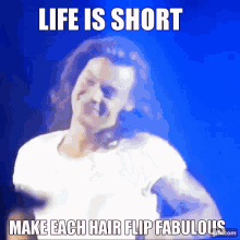 harry styles hair flip fabulous