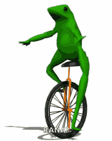 dat boi oh shit what up frog unicycle meme