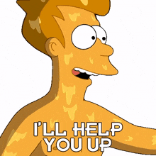 i%27ll help you up fry billy west futurama i%27ll give you a hand