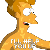 I'Ll Help You Up Fry Sticker - I'Ll Help You Up Fry Billy West Stickers