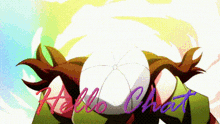 a cartoon drawing of a girl with the words hello ghost written on the bottom