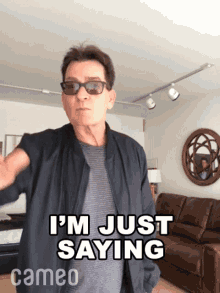 In Just Saying Charlie Sheen GIF - In Just Saying Charlie Sheen Cameo GIFs