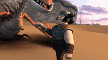 snotlout fish slap how to train your dragon race to the edge httyd