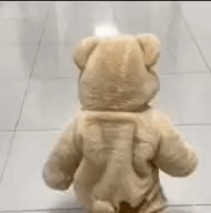 Teddy Bear Baby Walking Away Ilydeers GIF - Teddy Bear Baby Walking Away Ilydeers Teddy Bear GIFs