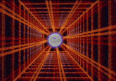 a smiley face is in the center of a tunnel