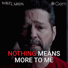 a man says nothing means more to me in red