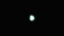 a person holding a sword with a glowing ring around them