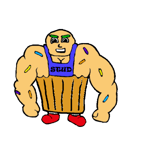 Stud Stud Muffin Sticker - Stud Stud Muffin Flex Stickers