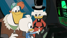 Dewey Duck Scrooge Mc Duck GIF - Dewey Duck Scrooge Mc Duck Launchpad Mc Quack GIFs