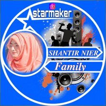 a starmaker logo with a picture of a woman in a hijab