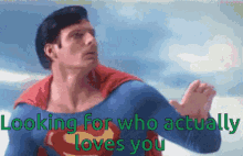 Superman Looking GIF - Superman Looking Looking Around Who Actually Loves You GIFs