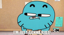 The Amazing World Of Gumball Gumball GIF - The Amazing World Of Gumball Gumball Im Just Gonna Riot GIFs