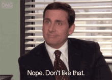 Nope Dont Like That GIF - Nope Dont Like That Michael Scott GIFs