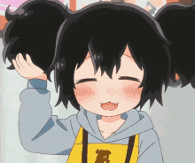 Komeko Anime GIF - Komeko Anime Hair Puff GIFs