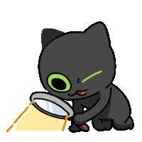 Black Cat Sticker