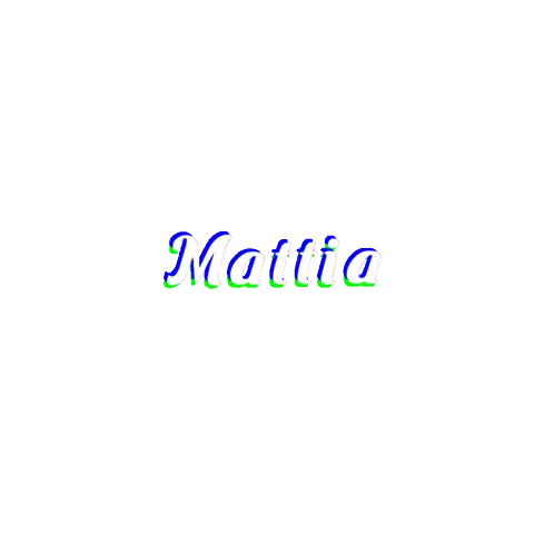Mattia Colorful Sticker - Mattia Colorful Text Stickers