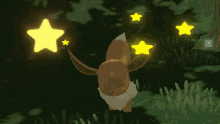 eevee dizzy seeing stars pokemon