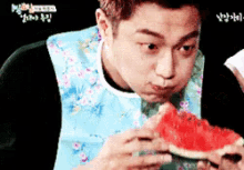 두준 비스트 수박 GIF - Doojoon Watermelon B2st GIFs