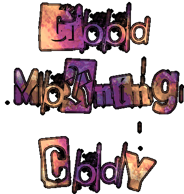 Good Morning Cody Text Sticker - Good Morning Cody Text Stickers