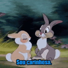 Carinhosa Eu Carinho / Surpresa / Chocado / Coelhos / Beijo GIF - Kisses Rabbit Lovely GIFs