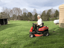 Mowing The Lawn Granny GIF - Mowing The Lawn Granny Old Lady GIFs