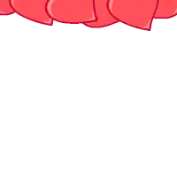 a cartoon of a shark surrounded by hearts with a heart in the middle