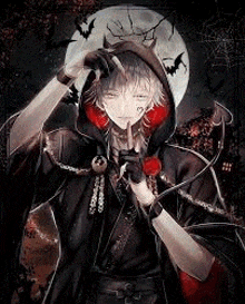 a boy in a hooded cape is holding a bat in his hand .
