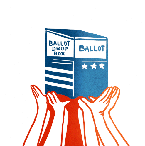 Together We Can Ensure Every Eligible American Has The Freedom To Vote Ballot Sticker - Together We Can Ensure Every Eligible American Has The Freedom To Vote Ballot Ballot Dropbox Stickers