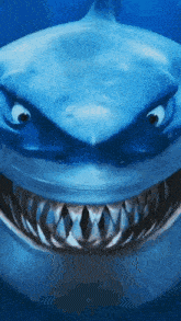 a close up of a shark 's mouth and teeth