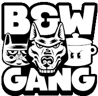 Bw Gang Black And White Sticker - Bw Gang Black And White Blackwhite Stickers