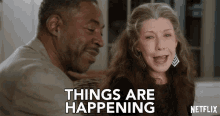 Things Are Happening Frankie GIF - Things Are Happening Frankie Lily Tomlin GIFs