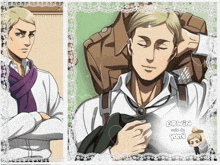 a picture of a man with the word erwin written on it